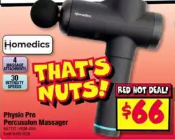 JB Hi-Fi Homedics Physlo Pro Percussion Massager offer