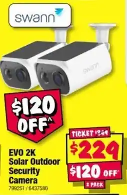 JB Hi-Fi Swann EVO 2K Solar Outdoor Security Camera offer