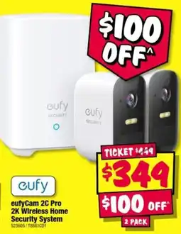 JB Hi-Fi eufy eufyCam 2C Pro 2K Wireless Home Security System offer
