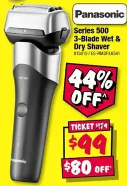 JB Hi-Fi Panasonic Series 500 3-Blade Wet & Dry Shaver offer