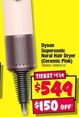 JB Hi-Fi Dyson supersonic nural hair dryer (ceramic pink) offer