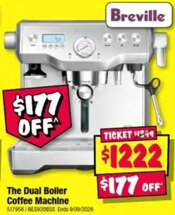 JB Hi-Fi Breville The Dual Boiler Coffee Machine offer