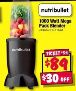 JB Hi-Fi nutribullet 1000 Watt Mega Pack Blender offer