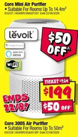 JB Hi-Fi Core Mini Air Purifier offer