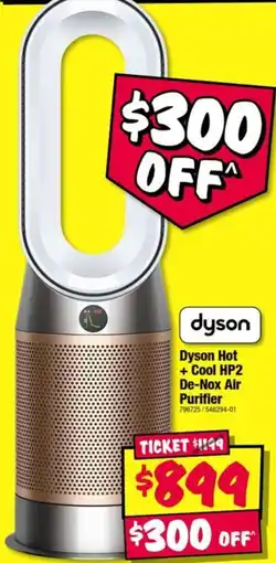 JB Hi-Fi Dyson Hot + Cool HP2 De-Nox Air Purifier offer