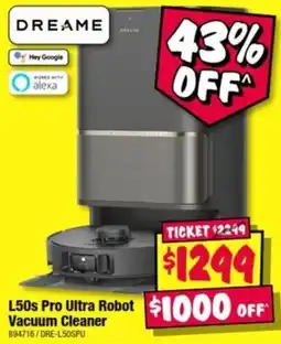 JB Hi-Fi Dreame L50s Pro Ultra Robot Vacuum Cleaner offer