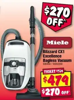 JB Hi-Fi Miele Blizzard CX1 Excellence Bagless Vacuum offer