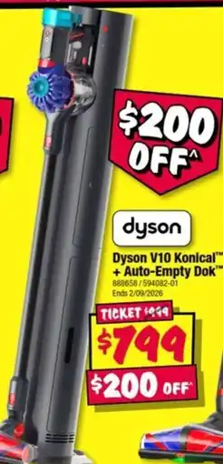 JB Hi-Fi Dyson V10 Konical + Auto-Empty Dok offer