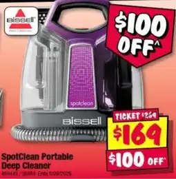 JB Hi-Fi Bissell SpotClean Portable Deep Cleaner offer