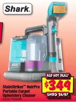 JB Hi-Fi Shark StainStriker™ HairPro Portable Carpet Upholstery Cleaner offer