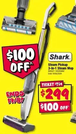 JB Hi-Fi Shark Steam Pickup 3-in-1 Steam Mop offer