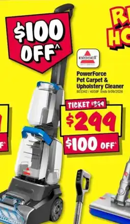 JB Hi-Fi Bissell PowerForce Pet Carpet & Upholstery Cleaner offer