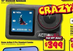 JB Hi-Fi Osmo Action 5 Pro Standard Combo offer