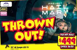 JB Hi-Fi 55" 4K Google LED TV offer