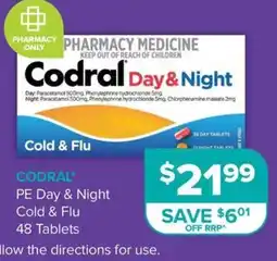Ramsay Pharmacy Codral PE Day & Night Cold & Flu offer