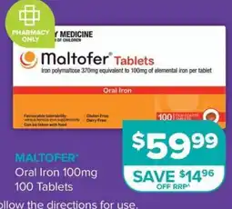 Ramsay Pharmacy Maltofer Tablets offer