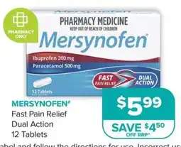 Ramsay Pharmacy Mersynofen Fast Pain Relief Dual Action offer