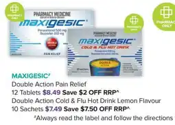 Ramsay Pharmacy Maxigesic Double Action Pain Relief offer