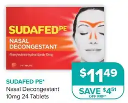 Ramsay Pharmacy Sudafed PE Nasal Decongestant offer
