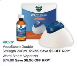 Ramsay Pharmacy Vicks VapoSteam Double Strength Warm Steam Vaporizer offer