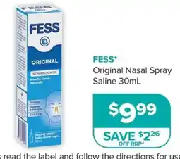 Ramsay Pharmacy Fess Original Nasal Spray Saline offer