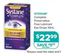 Ramsay Pharmacy Systane Complete Preservative Free Lubricant Eye Drops offer