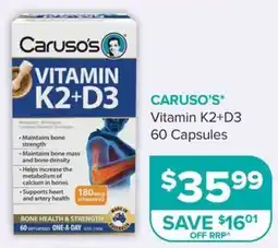 Ramsay Pharmacy Caruso's Vitamin K2+D3 offer