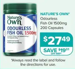 Ramsay Pharmacy Nature's Own Odourless Fish Oil offer