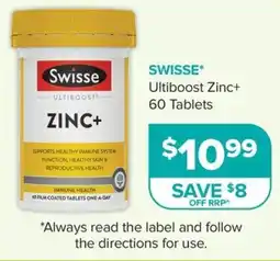 Ramsay Pharmacy Swisse Ultiboost Zinc+ offer