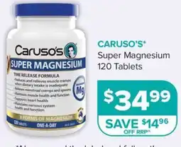 Ramsay Pharmacy Caruso's Super Magnesium offer