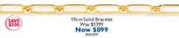 Prouds 19cm Solid Bracelet offer