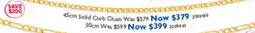 Prouds 45cm Solid Curb Chain offer