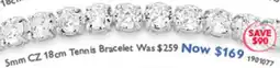 Prouds 5mm CZ 18cm Tennis Bracelet offer