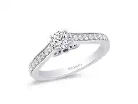 Bevilles Jewellery Enchanted Disney Fine Jewelry 9ct White Gold Cinderella Engagement Ring with 1/2ct Diamonds TDW - L offer