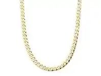 Bevilles Jewellery 9ct Yellow Gold Solid Curb Necklace offer
