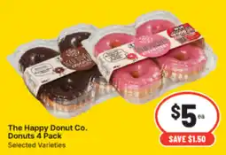 IGA The Happy Donut Co. Donuts 4 Pack offer