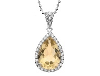 Bevilles Jewellery Rebecca Sloane Sterling Silver Citrine Necklace offer