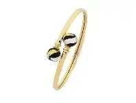 Bevilles Jewellery 9ct Yellow Gold Silver Filled Cuff Bangle offer