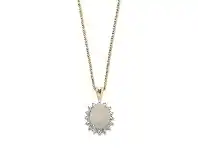 Bevilles Jewellery Gold Plated Opal Necklace offer