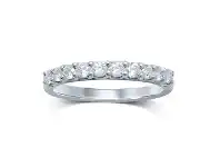 Bevilles Jewellery 9ct White Gold 0.50ct Diamond Eternity Ring - L offer