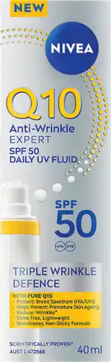 Priceline Nivea Q10 Anti-Wrinkle Expert Daily UV Fluid offer