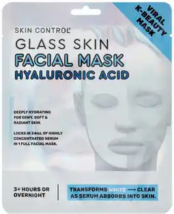 Priceline Skin Control Glass Skin Facial Mask Hyaluronic Acid offer