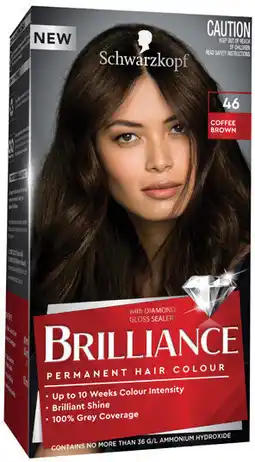 Priceline Schwarzkopf Brilliance 46 Coffee Brown 1 Kit offer