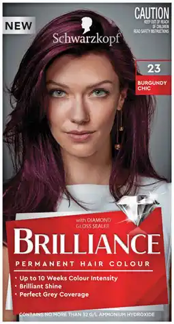 Priceline Schwarzkopf Brilliance 23 Burgundy Chic 1 Kit offer