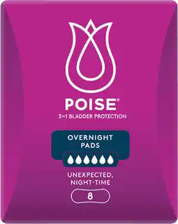 Priceline Poise Pads Overnight offer