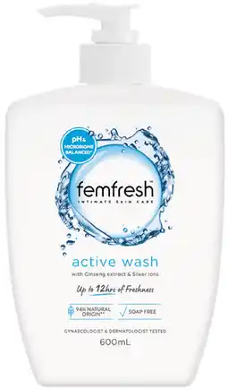 Priceline Femfresh Active Wash offer