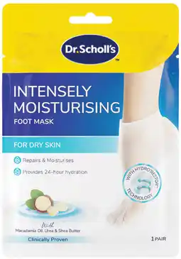 Priceline Scholl Expertcare Dry Skin Foot PediMask 1 Pair offer