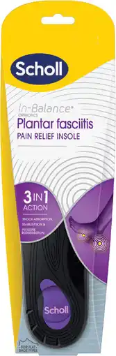 Priceline Scholl In Balance Orthotic Insole Pain Relief Plantar Fasciitis Medium 1 Pair offer