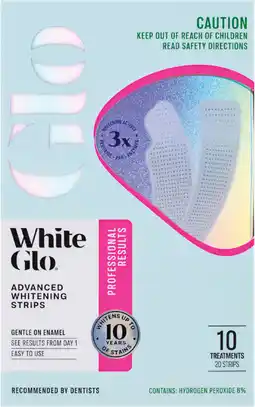Priceline White Glo Professional Results Advanced Whitening Strips offer