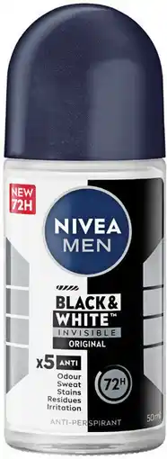 Priceline Nivea Men Black & White Invisible Original 72H Anti-Perspirant offer